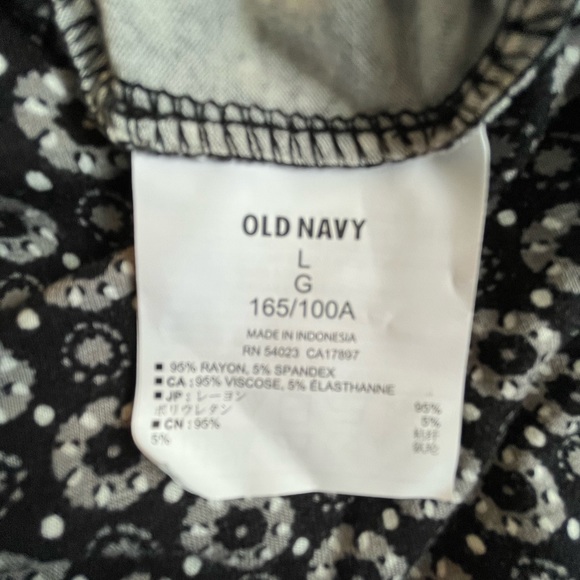 Old Navy black/grey/white pattern long strapless tube dress. - Picture 3 of 10
